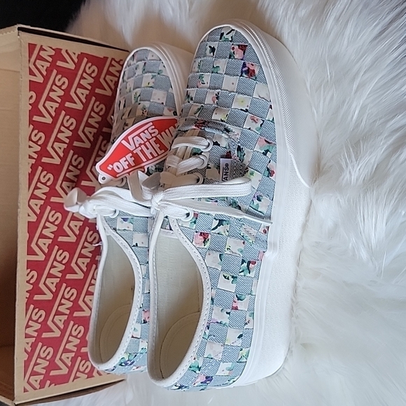 VANS Authentic Stackform Woven - Floral/Denim - Picture 2 of 8